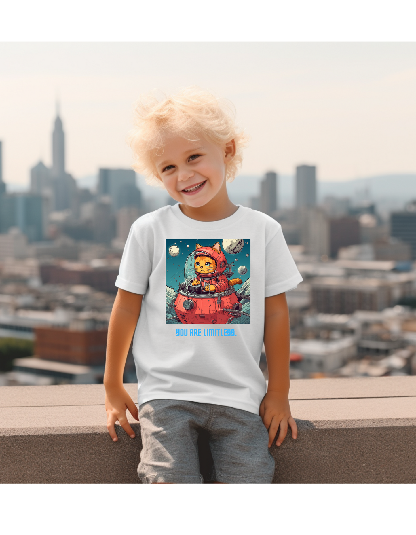 Toddler boy’s t-shirts signature Cat&space